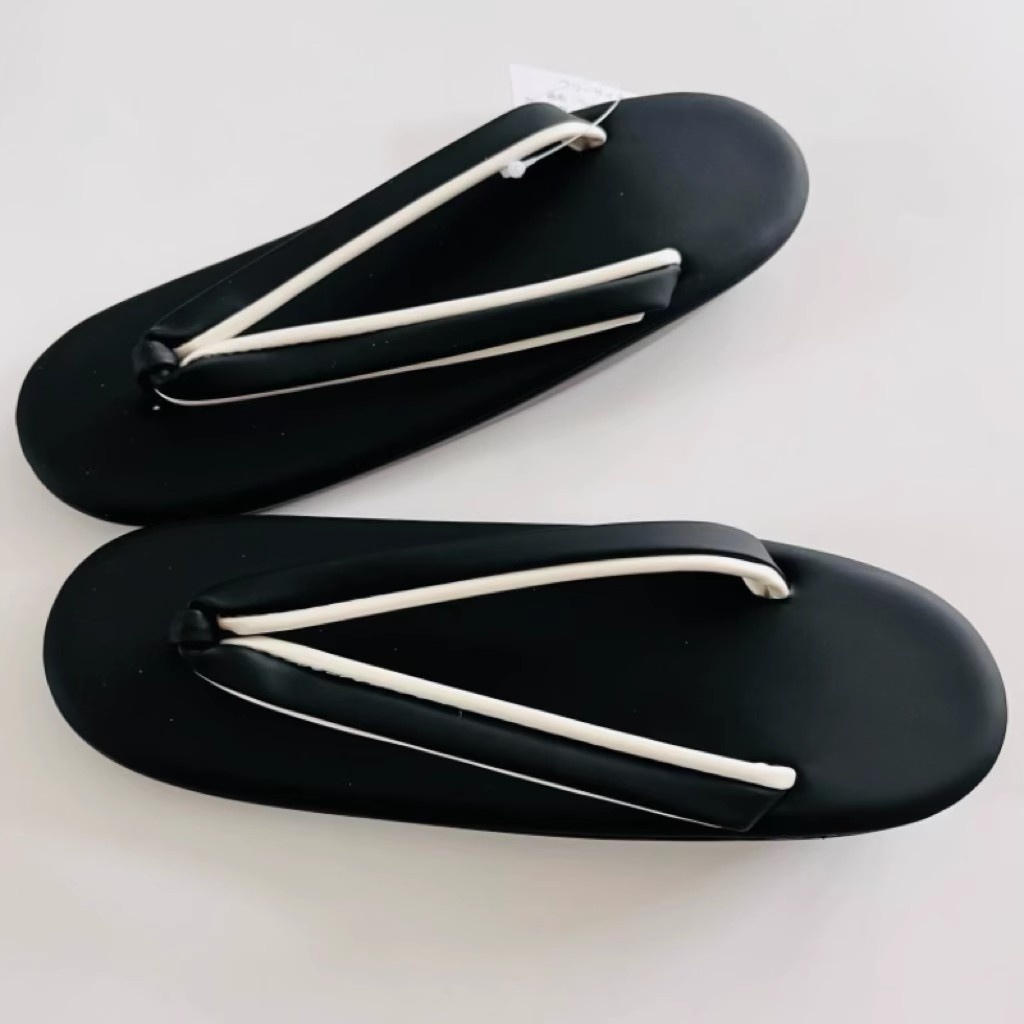 Geta Wooden Sandal - Japanese Women Geta Sandals PU Soft-Sole