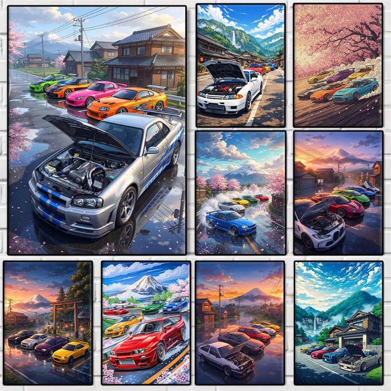 Japanese Living Lifestyle - Anime Japanese JDM Car GTR Cherry
