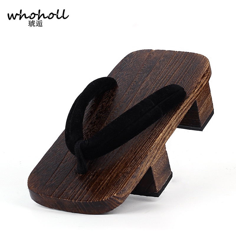 Geta Wooden Sandal - WHOHOLL Geta Hai Răng Giày Sandal