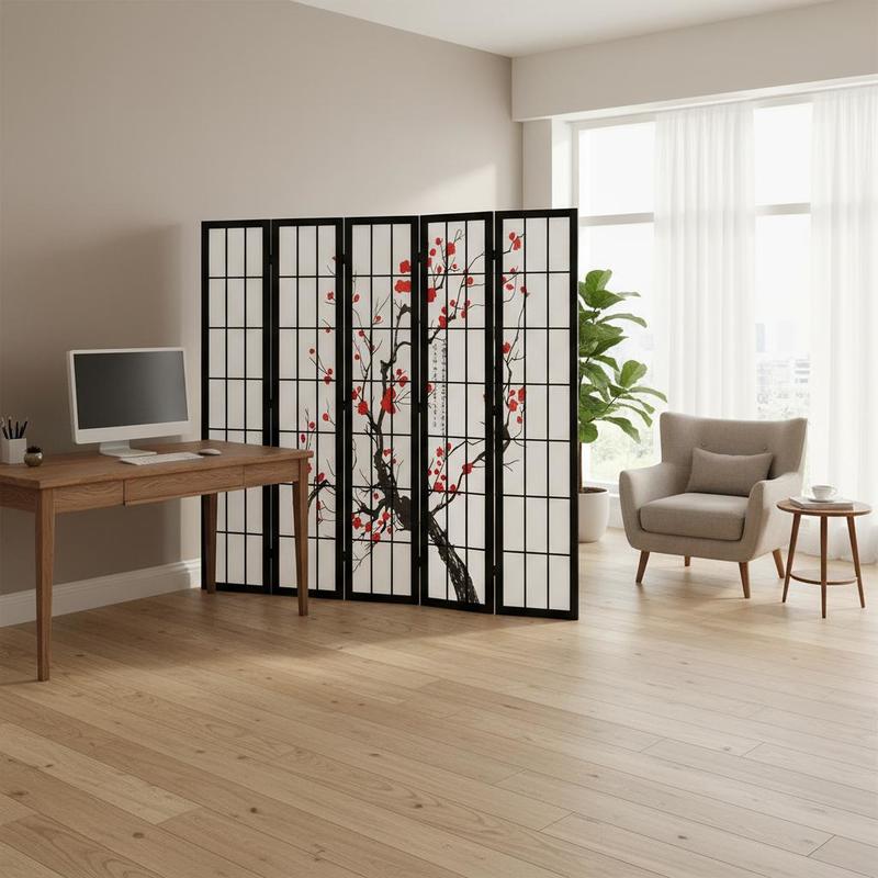 Shoji Screen Divider - Japanese Shoji Screen 6 Panel For
