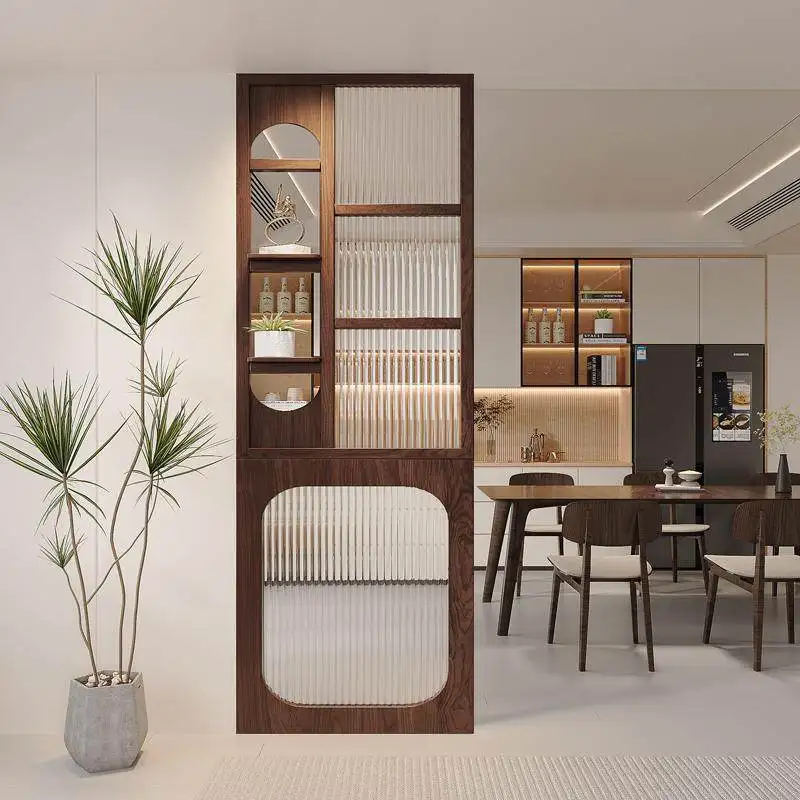 Shoji Screen Divider - Solid wood screen partition living room