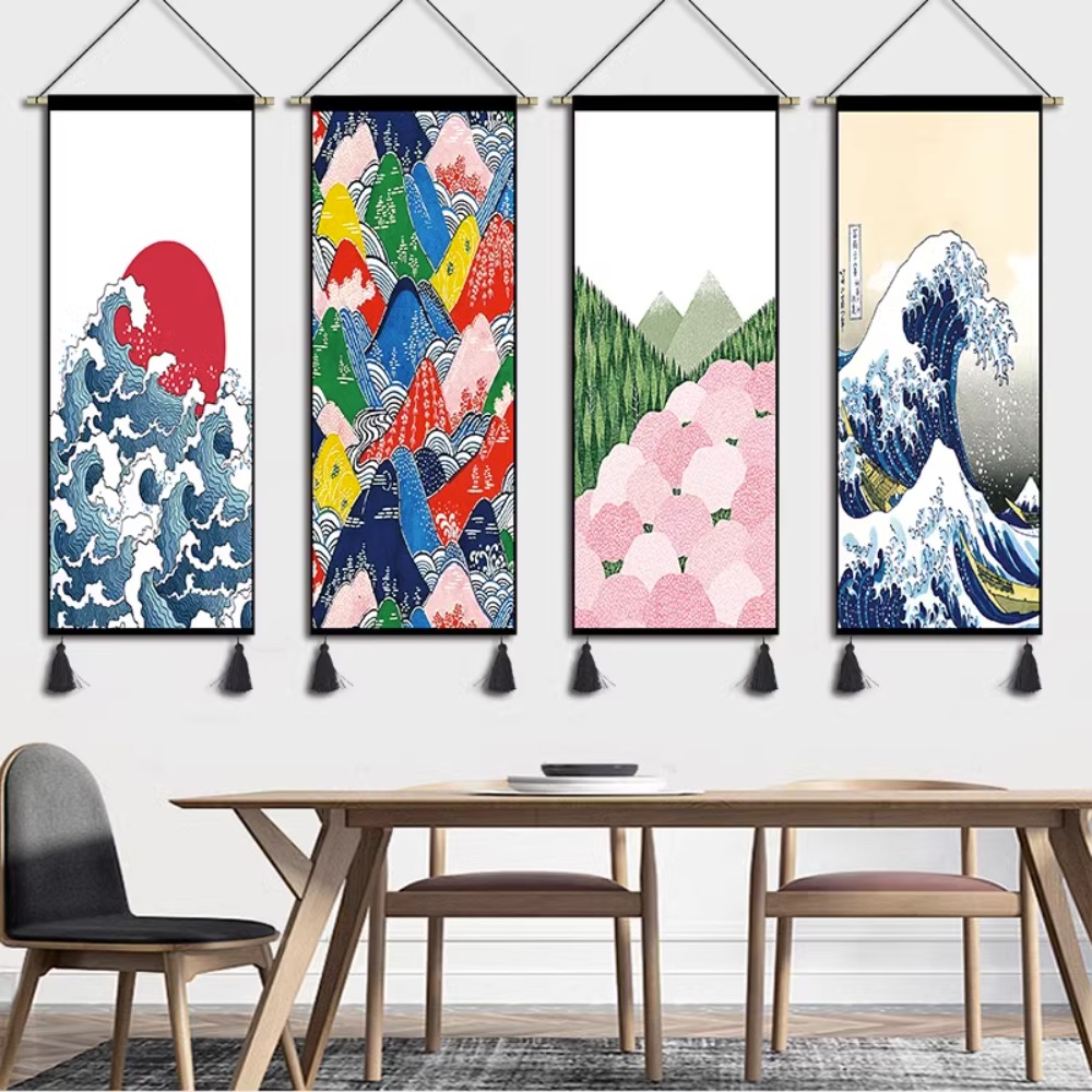 Japanese Living Lifestyle - Japanese Style Hanging Pictures Tapestries,living Rooms