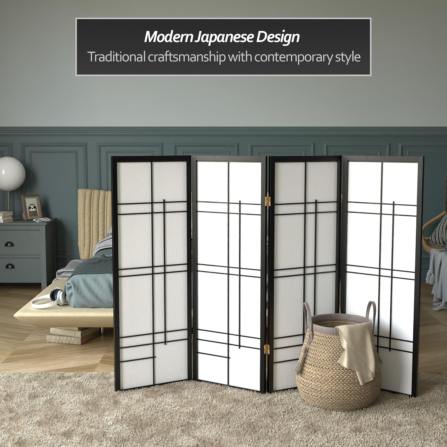 4-Panel Shoji Screen Room Divi - đánh giá và giá Shoji Screen Divider