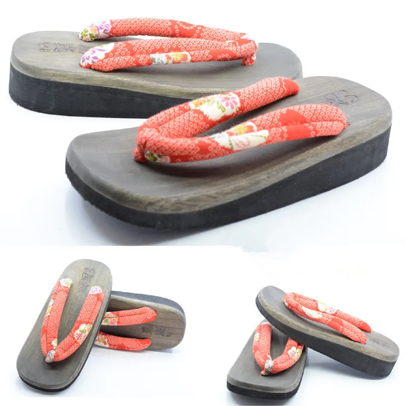 Women's Cosplay Shoes Mid Heel - đánh giá và giá Geta Wooden Sandal