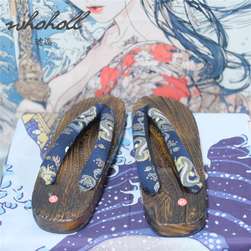 Man Wooden Clogs Slippers Wome - đánh giá và giá Geta Wooden Sandal
