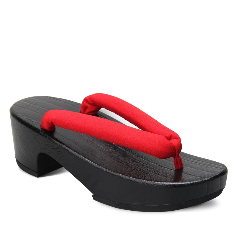 Women's Black Crescent Moon Sh - đánh giá và giá Geta Wooden Sandal